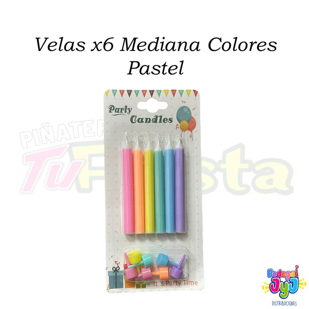 VELA X6 MEDIANA COLORES PASTEL DW60318