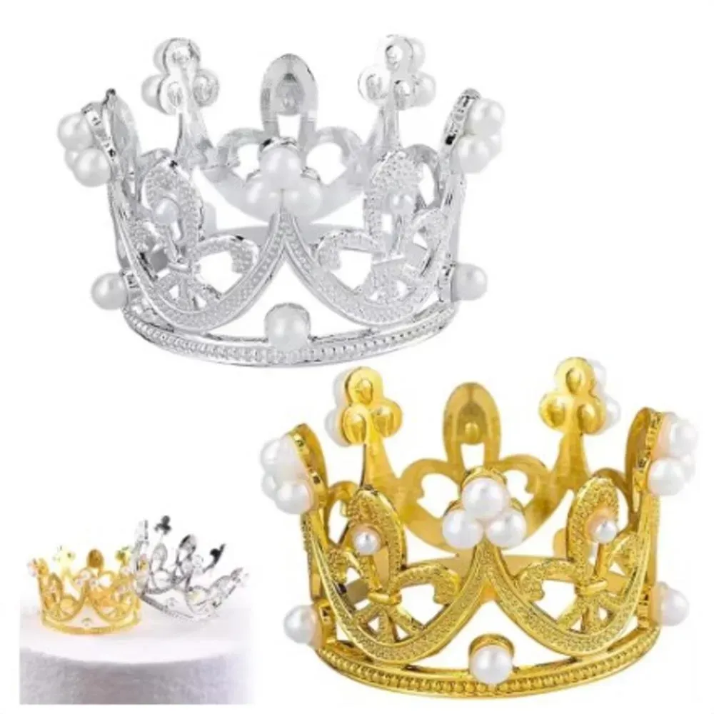 CORONA TORTA PLASTICA METALIZADA GRANDE