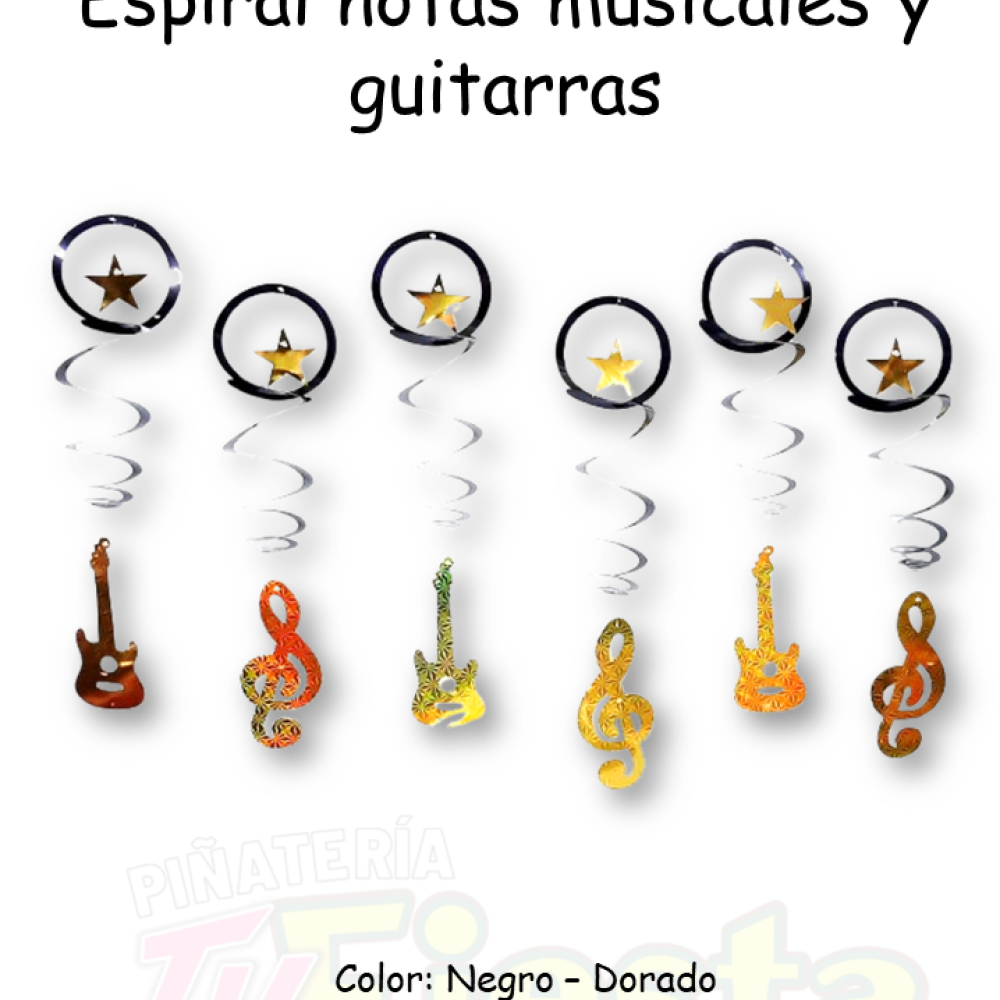 ESPIRAL NOTAS MUSICALES X6 THE ONE