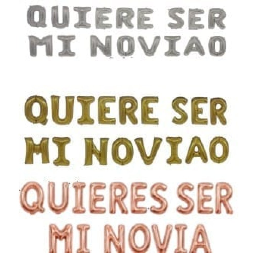 GLOBO LETRAS QUIERES SER MI NOVIAO