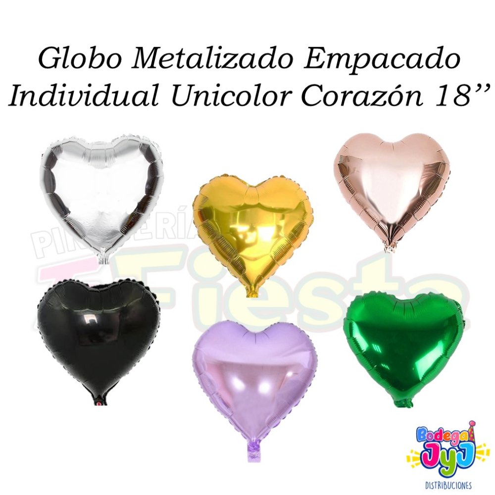 GLOBO METALIZADO CORAZON 18 PULGADAS