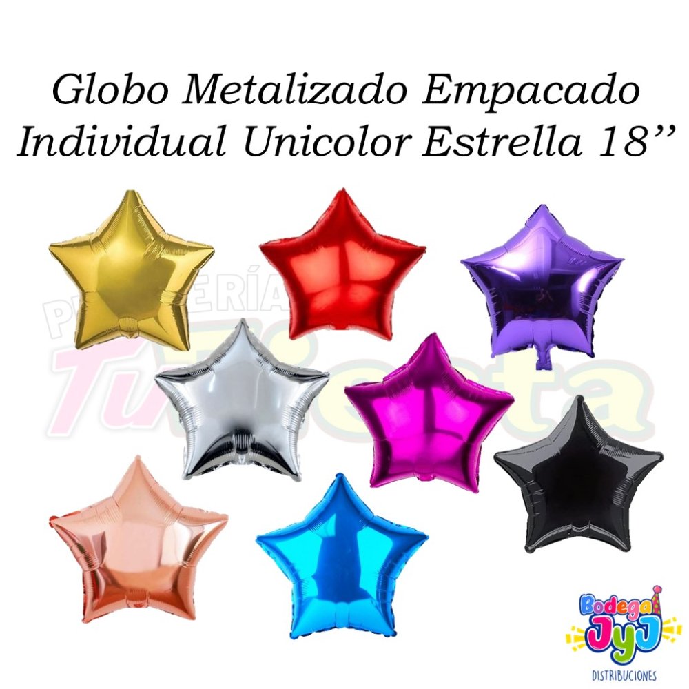 GLOBO METALIZADO ESTRELLA 18 PULGADAS