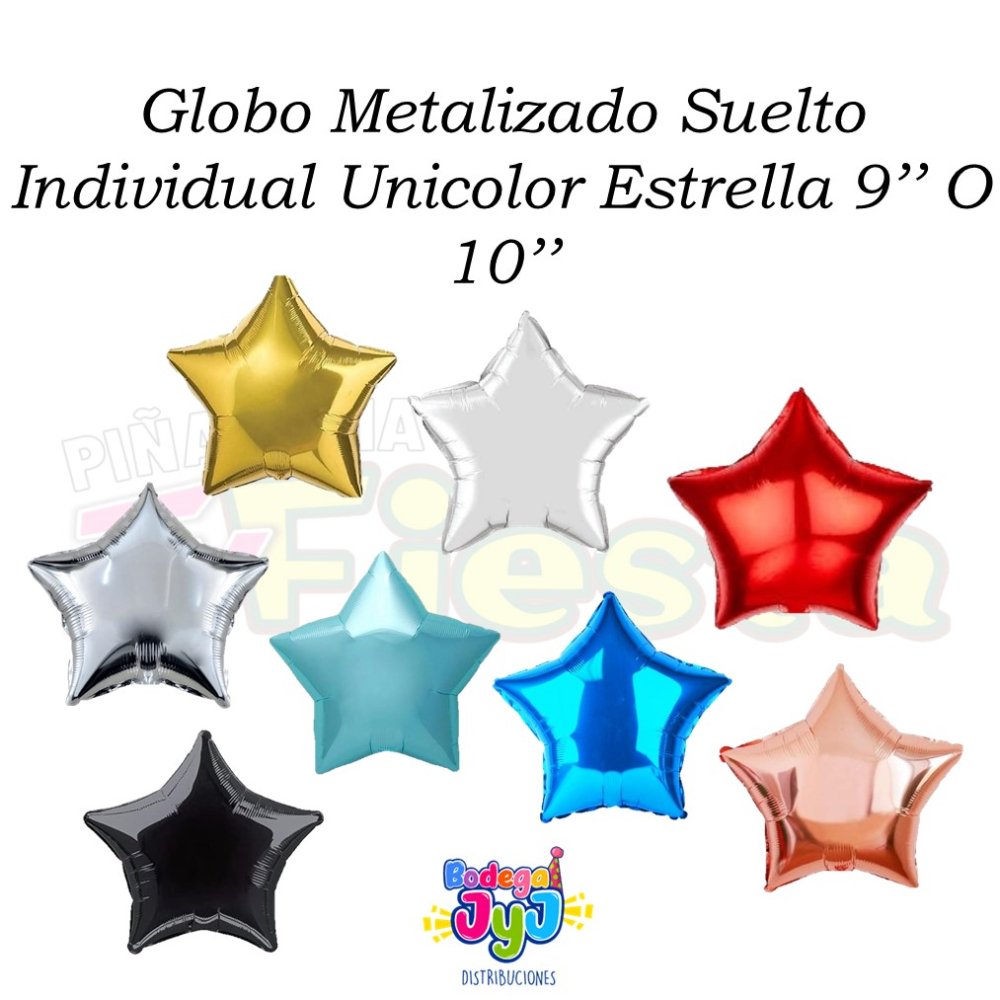 GLOBO METALIZADO ESTRELLA 9 O 10 PULGADAS
