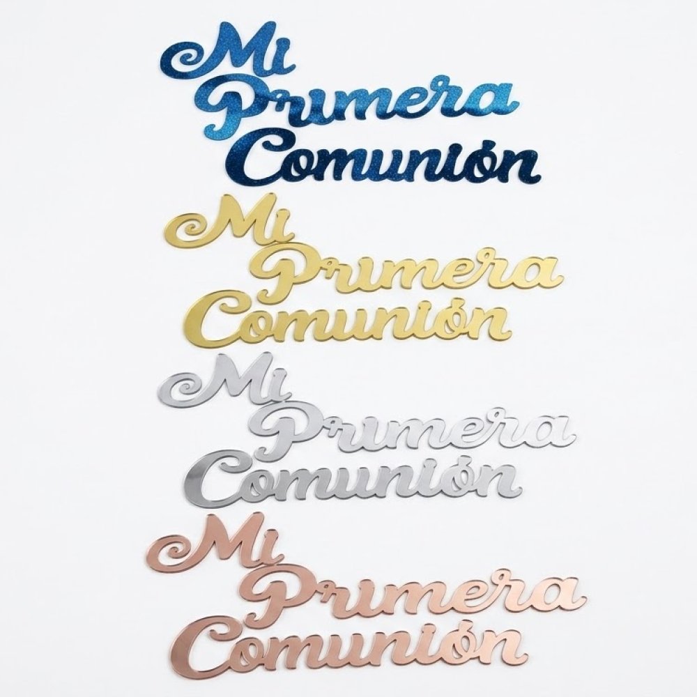 LETRERO CURSIVO PRIMERA COMUNION - EDUAR