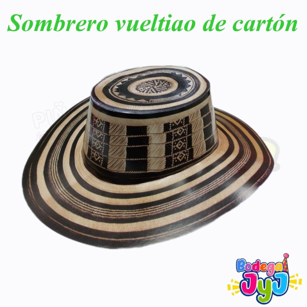 SOMBRERO CARTON TEMATICO