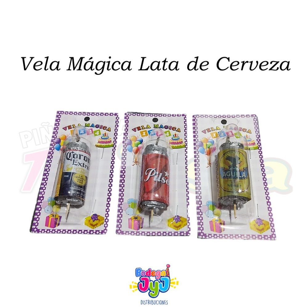 VELA MAGICA LATA DE CERVEZA