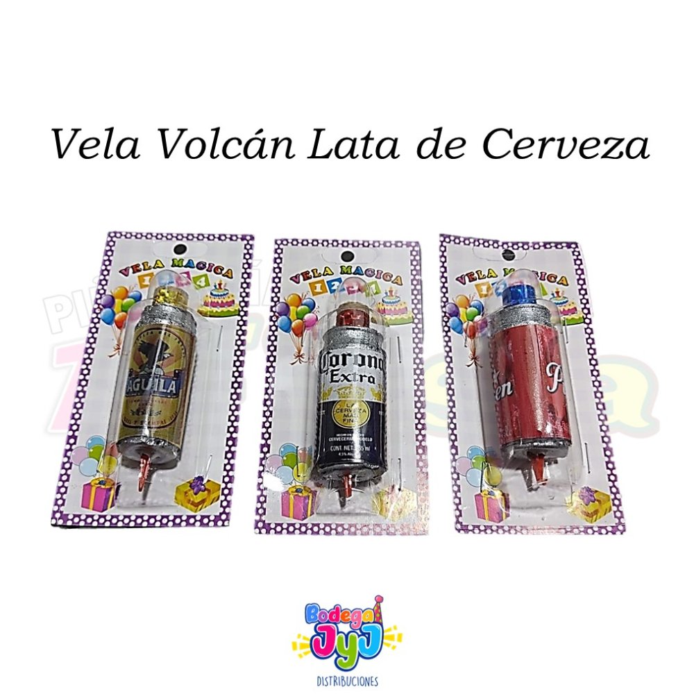 VELA VOLCAN LATA DE CERVEZA