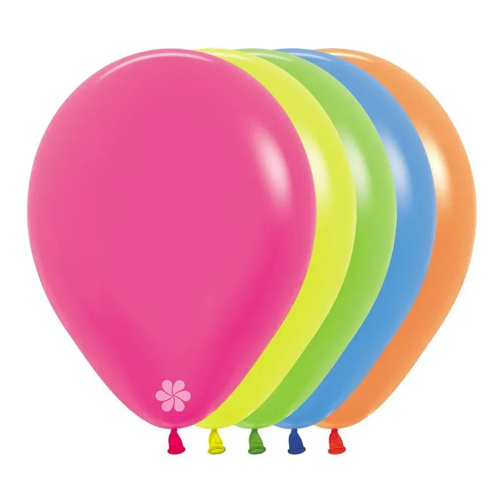 GLOBO SURTIDO NEON SEMPERTEX R12 X50 UNIDADES