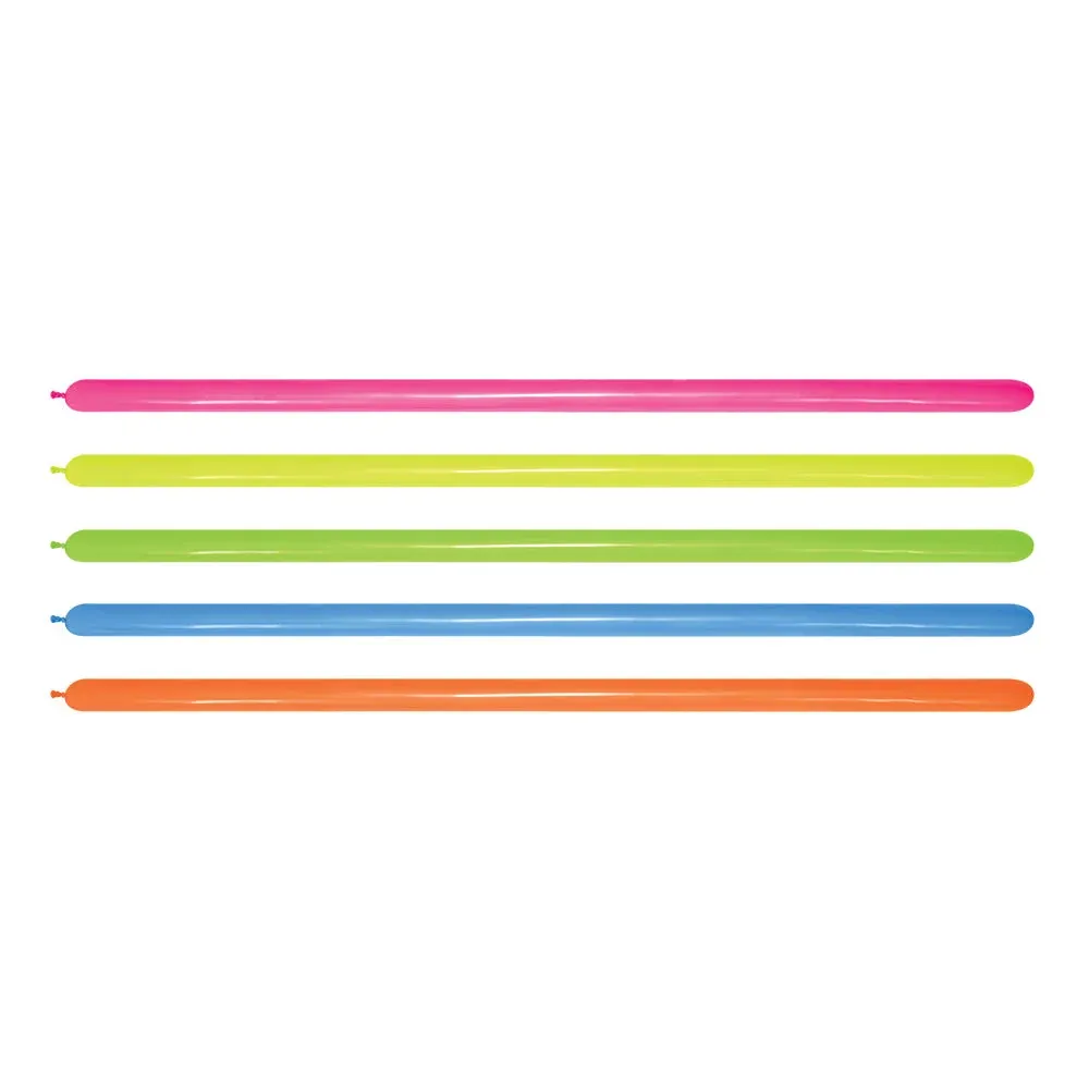 GLOBO SURTIDO NEON SEMPERTEX TUBITO X50 UNIDADES