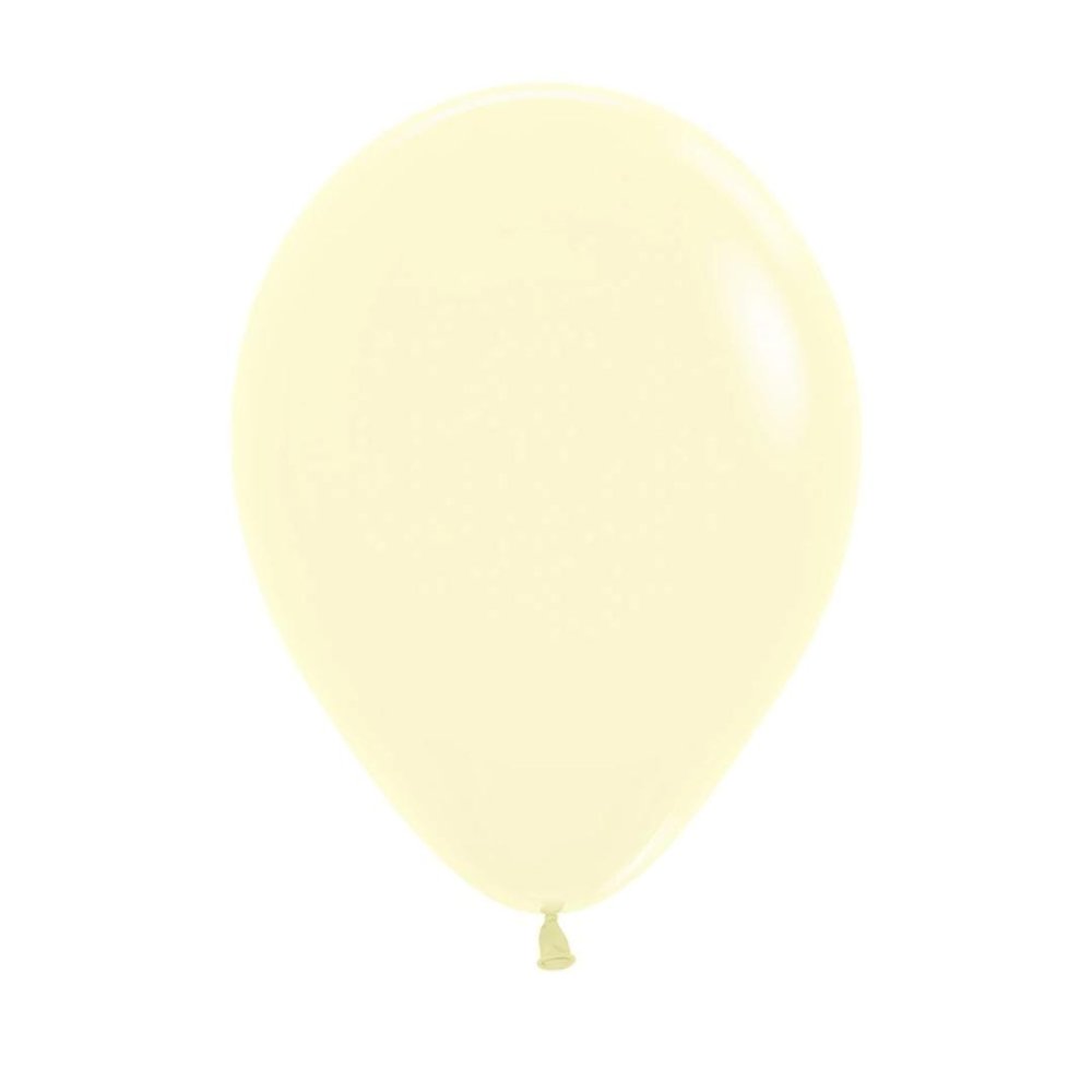 GLOBO AMARILLO PASTEL MATE SEMPERTEX R5 X50 UNIDADES