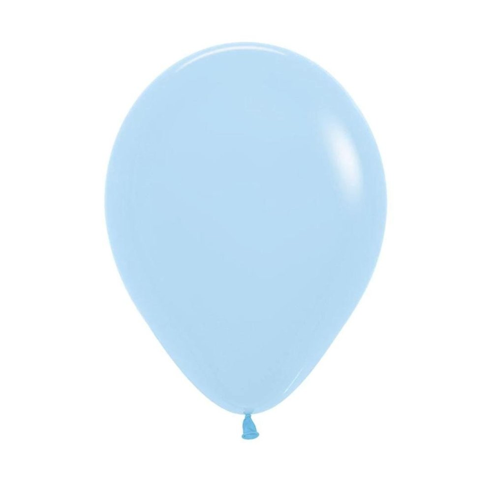 GLOBO AZUL PASTEL MATE SEMPERTEX R18 X1 UNIDAD