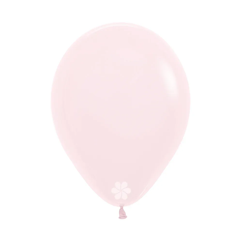 GLOBO ROSADO PASTEL MATE SEMPERTEX R12 X12 UNIDADES