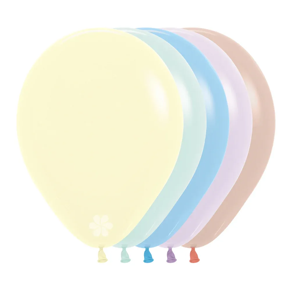 GLOBO SURTIDO PASTEL MATE SEMPERTEX R9 X50 UNIDADES