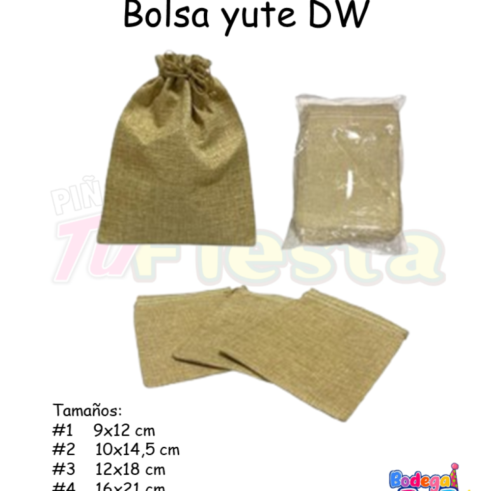 BOLSA YUTE DW #5: 19X25 CM