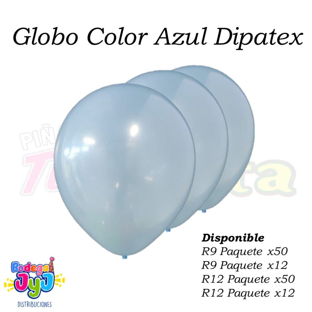 GLOBO AZUL DIPATEX R12 X50 UNIDADES