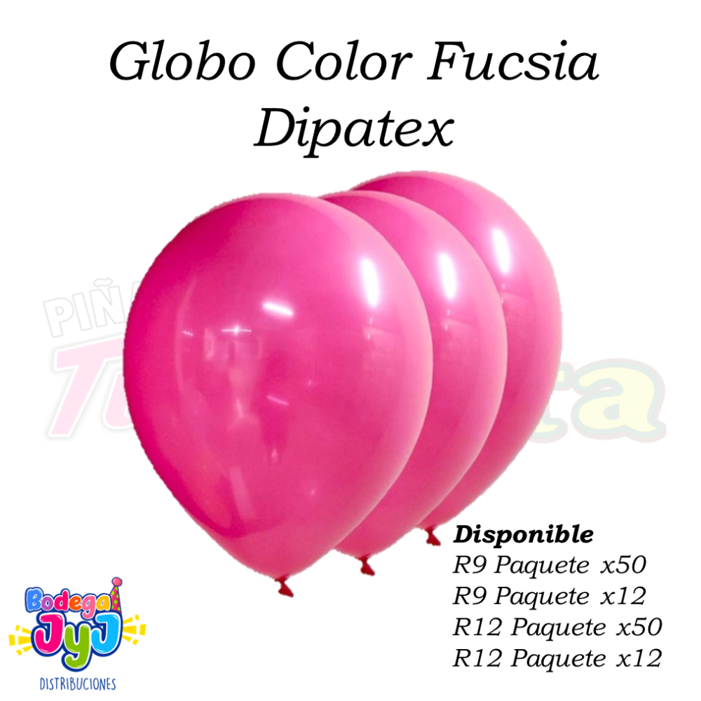 GLOBO FUCSIA DIPATEX R6 X50 UNIDADES