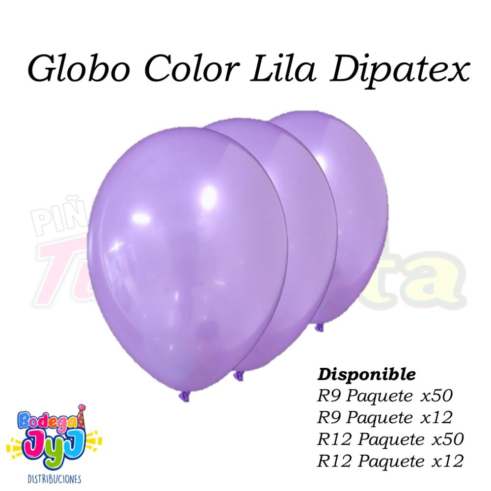 GLOBO LILA DIPATEX R9 X12 UNIDADES
