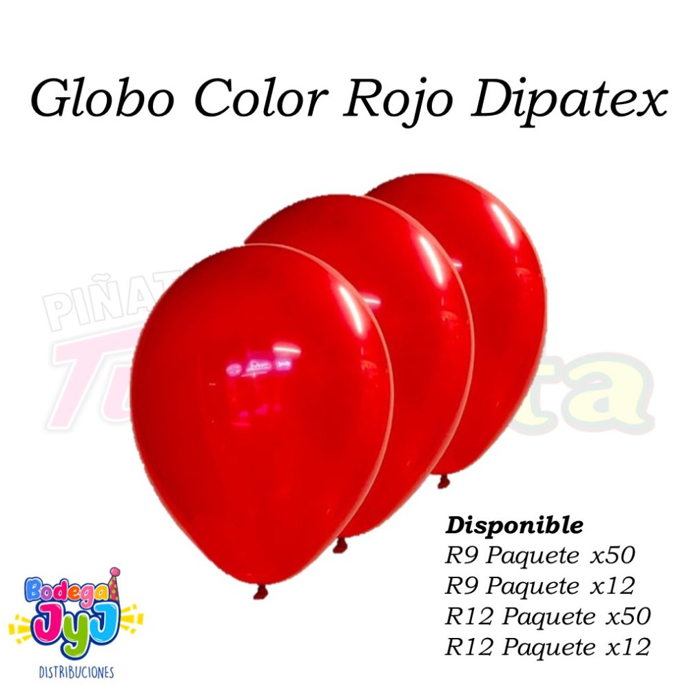 GLOBO ROJO DIPATEX R6 X50 UNIDADES