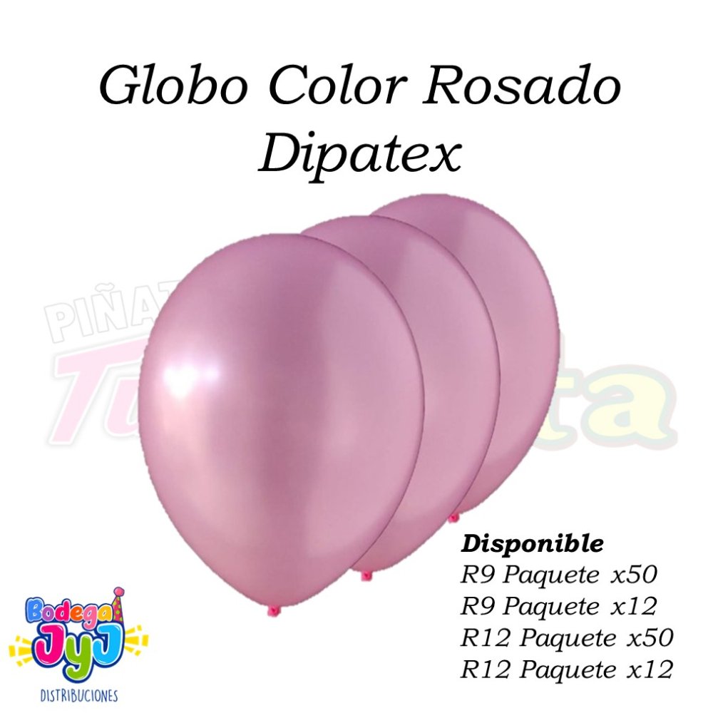 GLOBO ROSADO DIPATEX R6 X50 UNIDADES