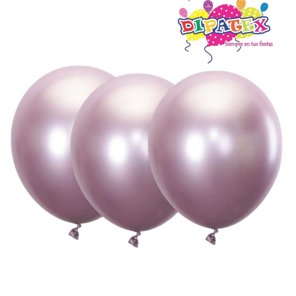 GLOBO ROSADO CROMADO ESPEJO DIPATEX R12 X12 UNIDADES