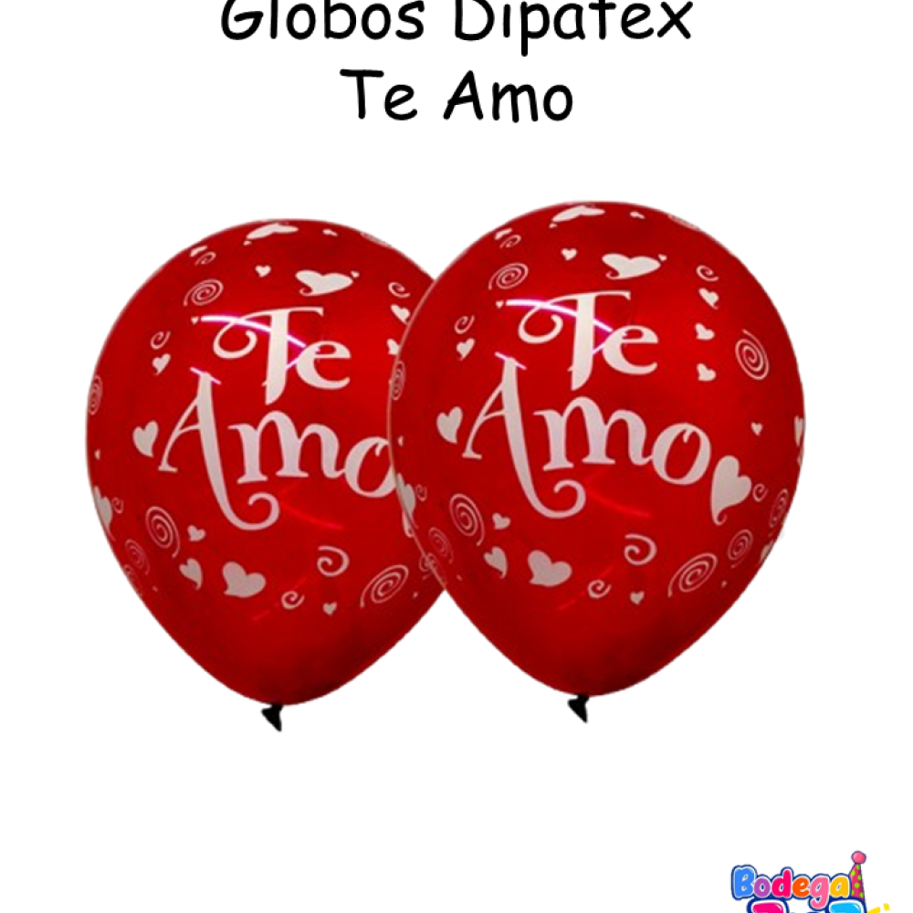 GLOBO R12 X50 TE AMO CORAZONES INFINITY DIPATEX R12 X50 UNIDADES
