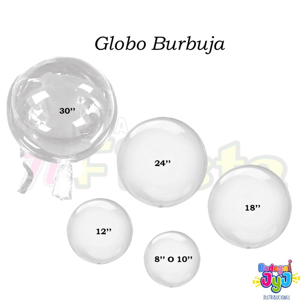 GLOBO BURBUJA 18 PULGADAS