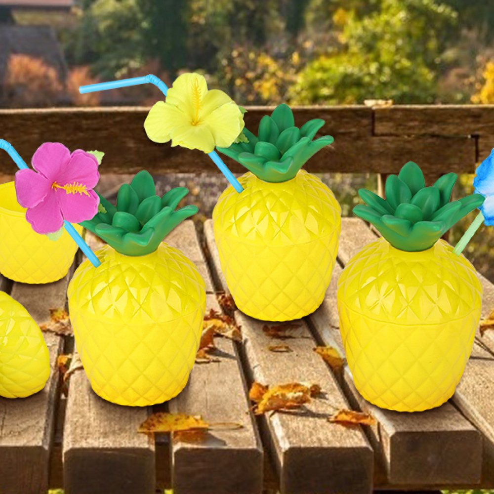VASO PIÑA CON PITILLO