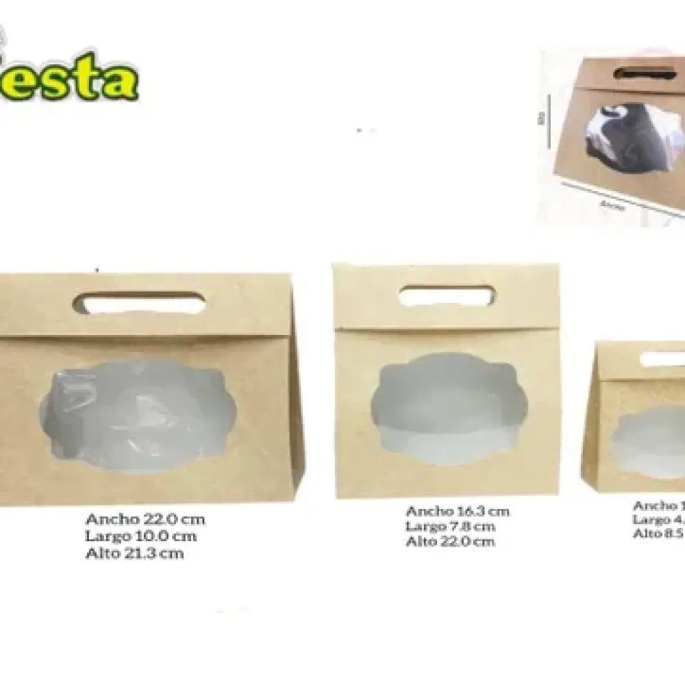 CAJA TIPO SOBRE PEQUEÑA CON VENTANA