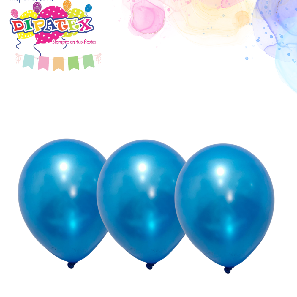 GLOBO AZUL REY SATINADO DIPATEX R12 X12 UNIDADES