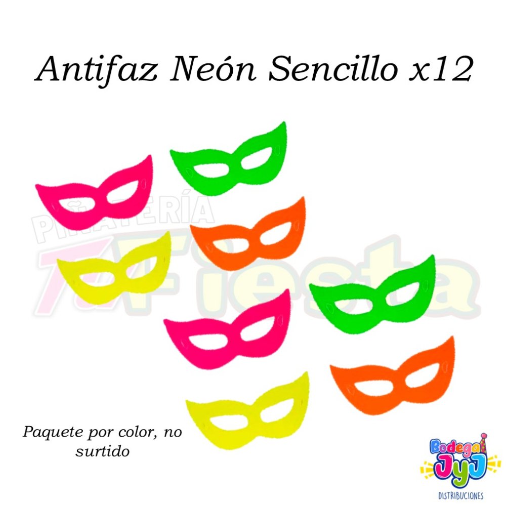 ANTIFAZ NEÓN SENCILLO X12 DW61156
