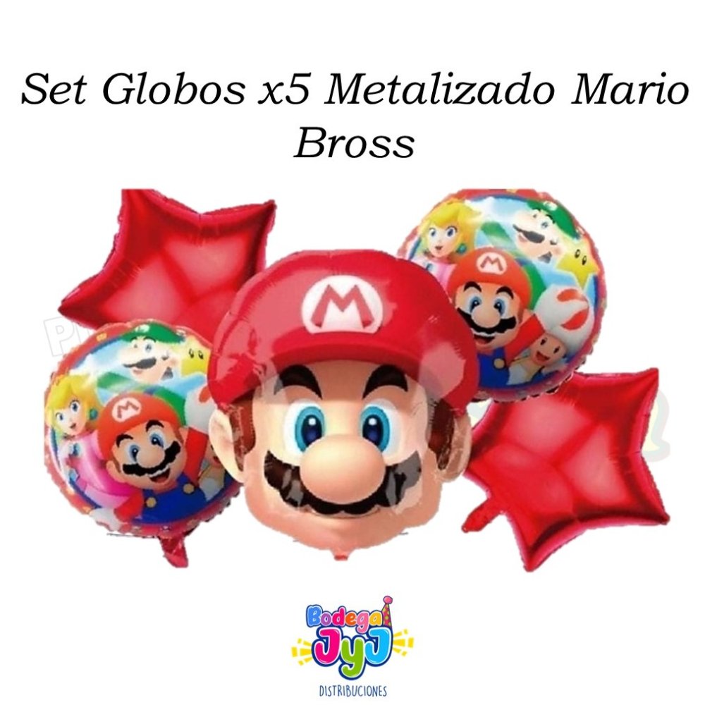 SET GLOBOS X5 MARIO BROS