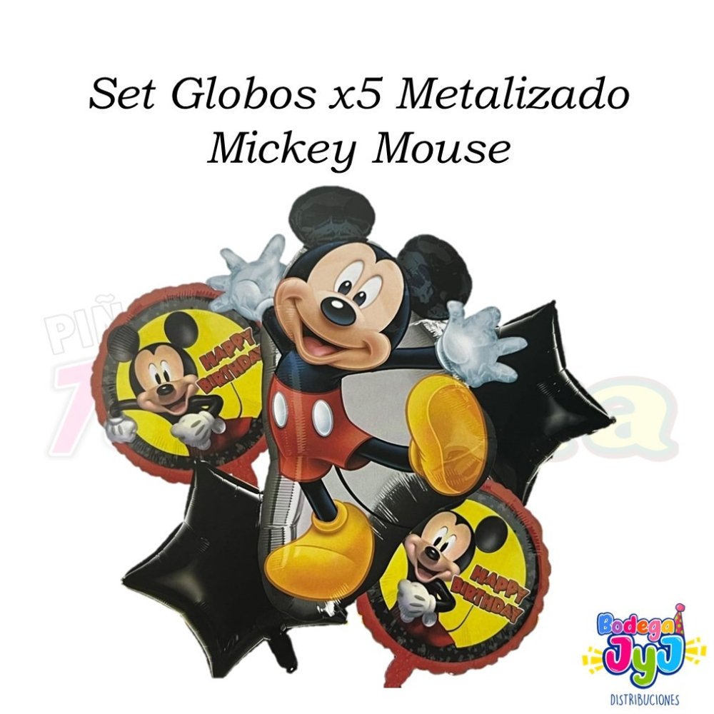 SET GLOBOS X5 MICKEY MOUSE
