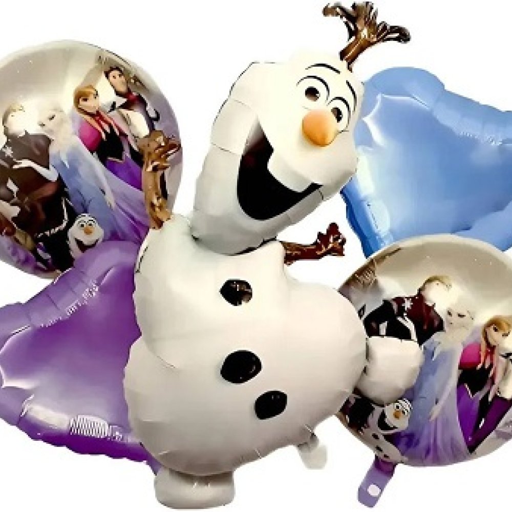 SET GLOBOS X5 OLAF FROZEN 
