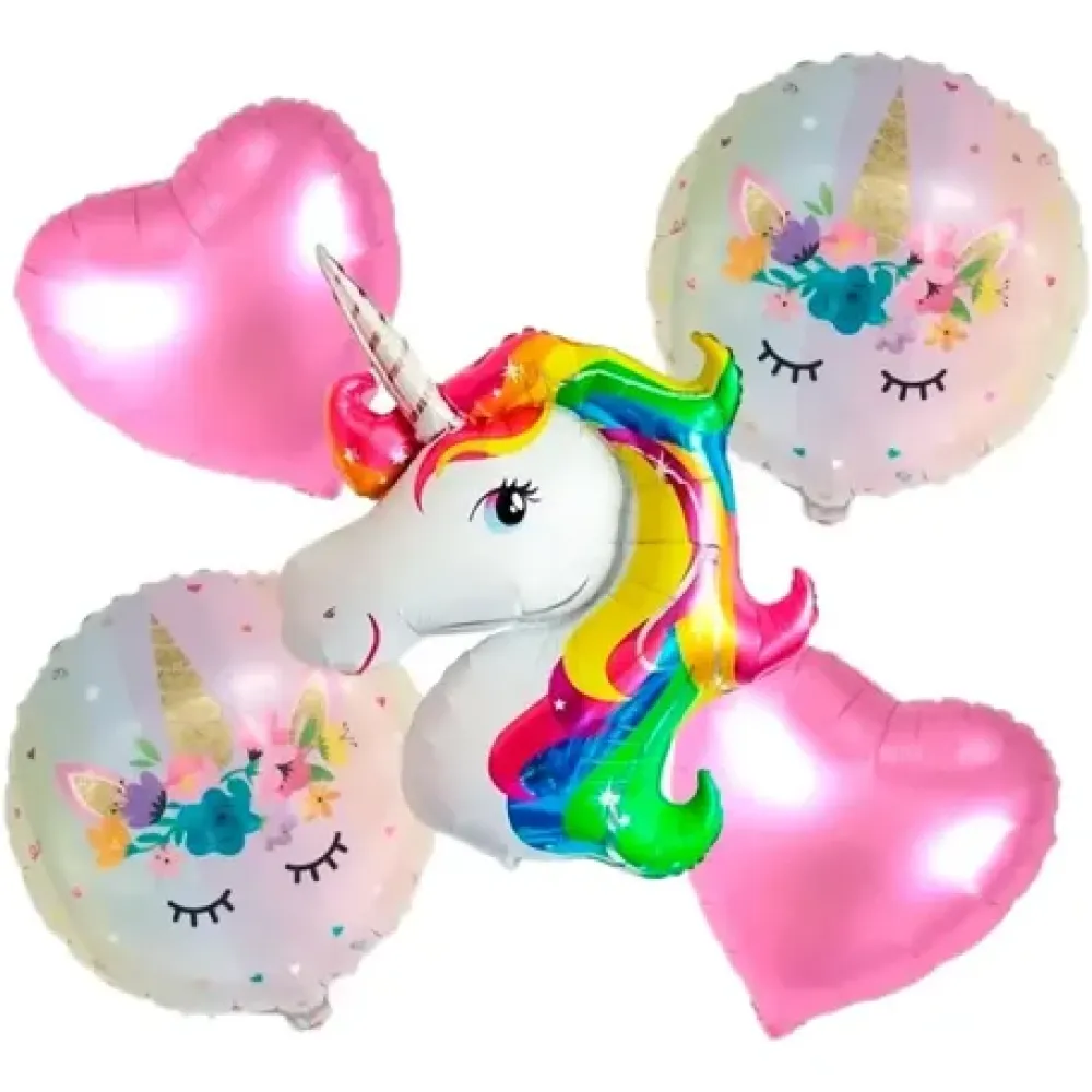 SET GLOBOS X5 UNICORNIO