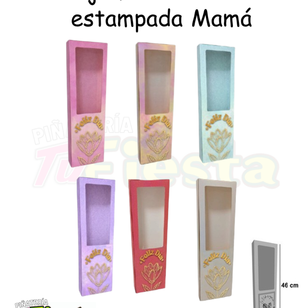 CAJA FLOR ESSENCIAL ESTAMPADA MAMÁ