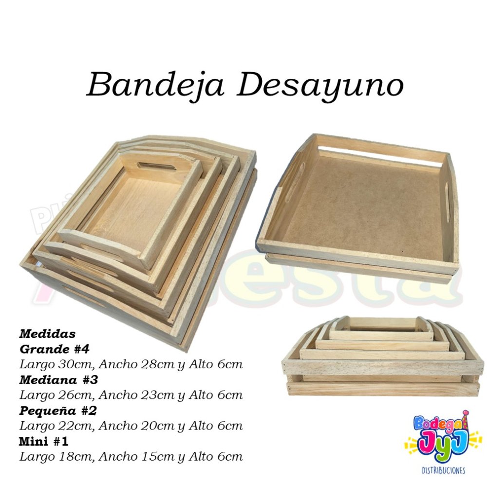 BANDEJA DE DESAYUNO MADERA #2