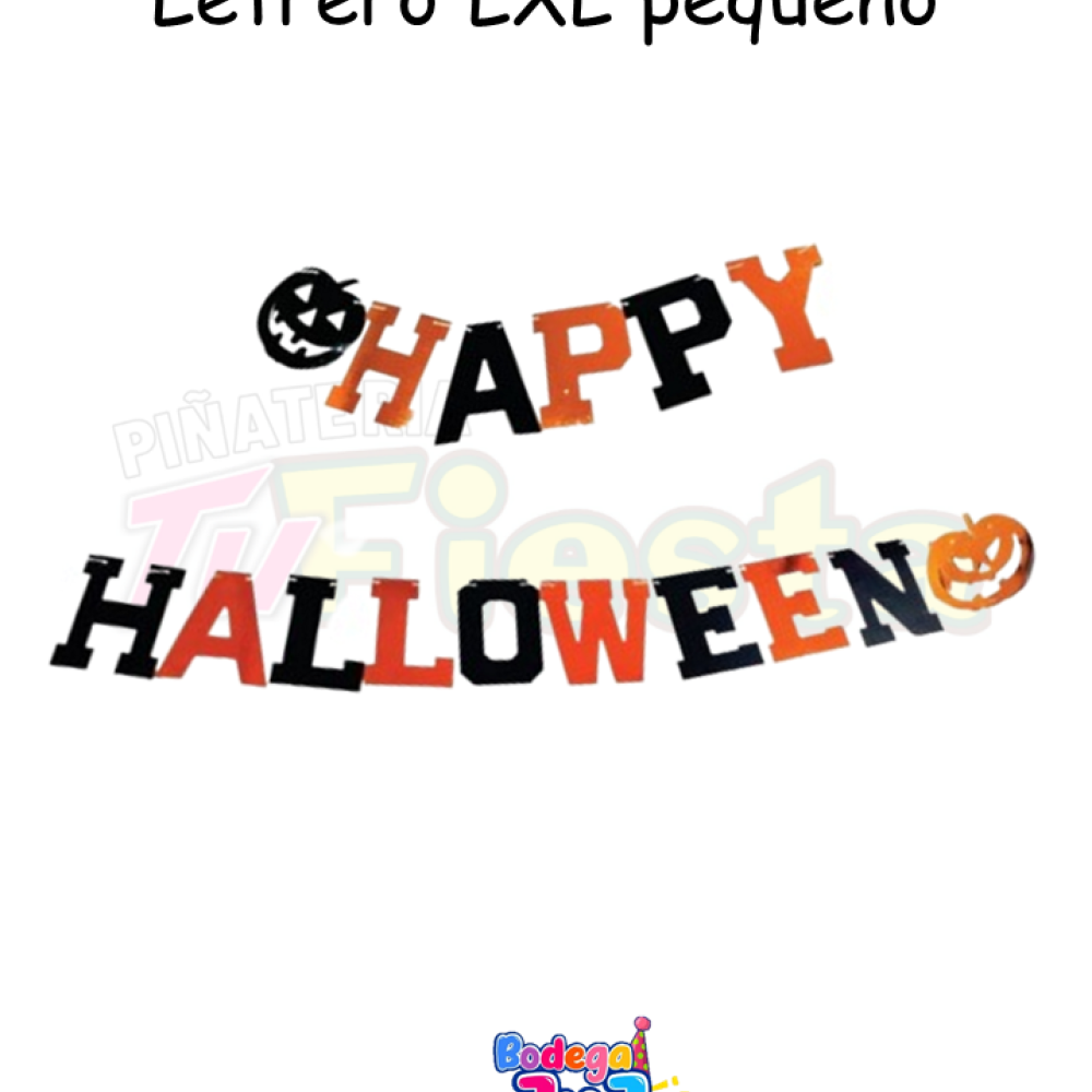 LETRERO HAPPY HALLOWEEN LXL PEQUEÑO - EDUAR