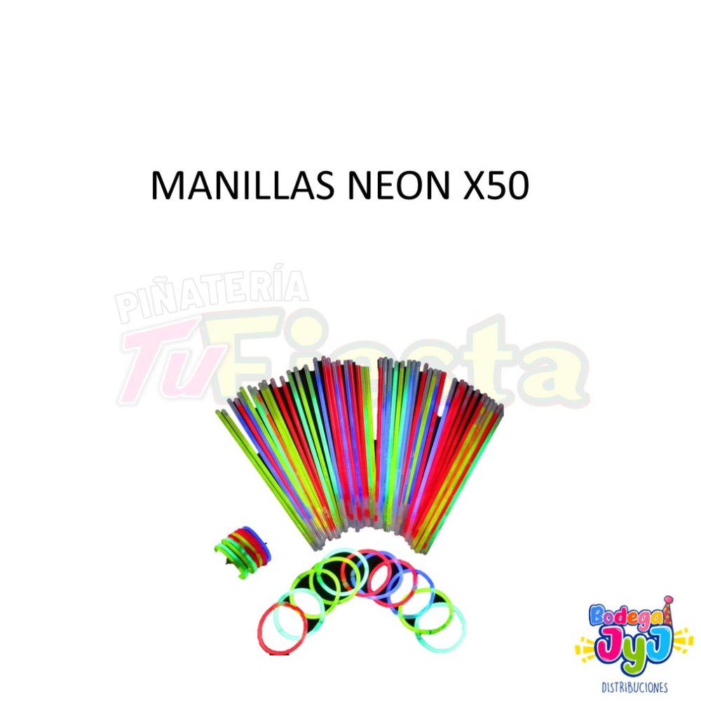MANILLAS DE NEON X50