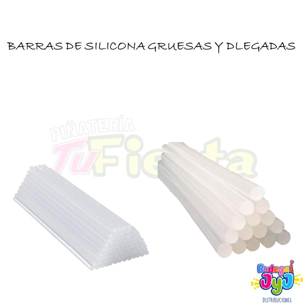 BARRA DE SILICONA GRUESA PAQUETE 700GR