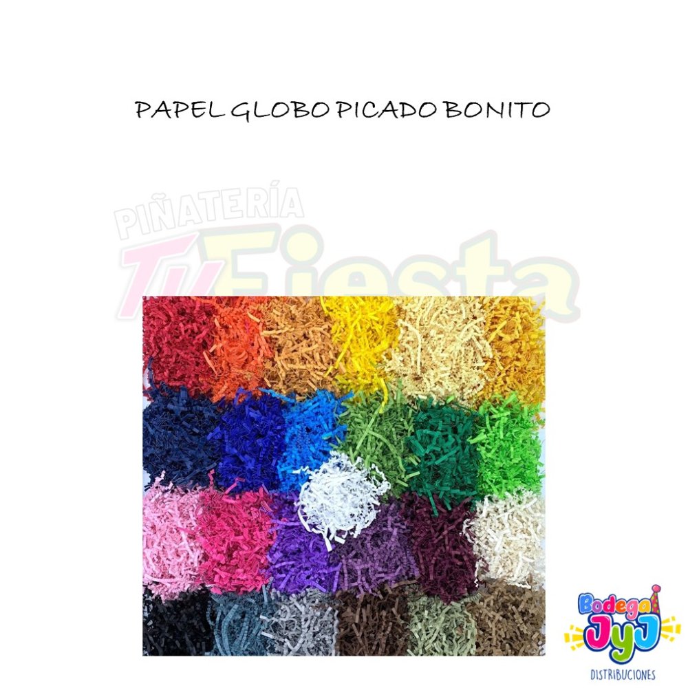 PAPEL GLOBO PICADO COLORES EN BOLSA