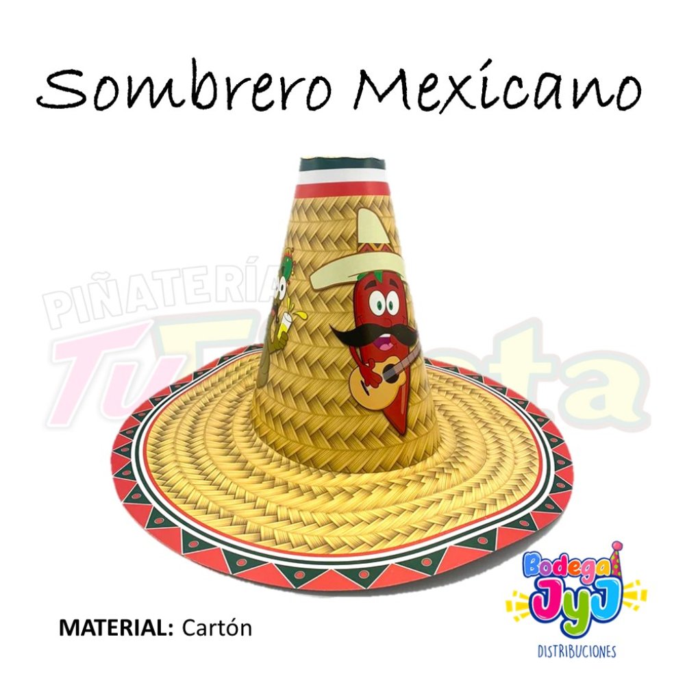 SOMBRERO MEXICANO CARTON