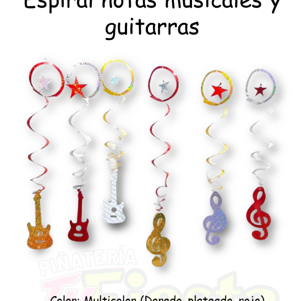 ESPIRAL NOTAS MUSICALES X6 THE ONE