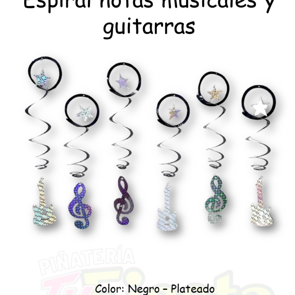 ESPIRAL NOTAS MUSICALES X6 THE ONE