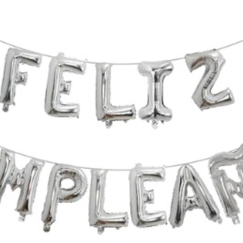 GLOBO LETRAS FELIZ CUMPLEAÑOS