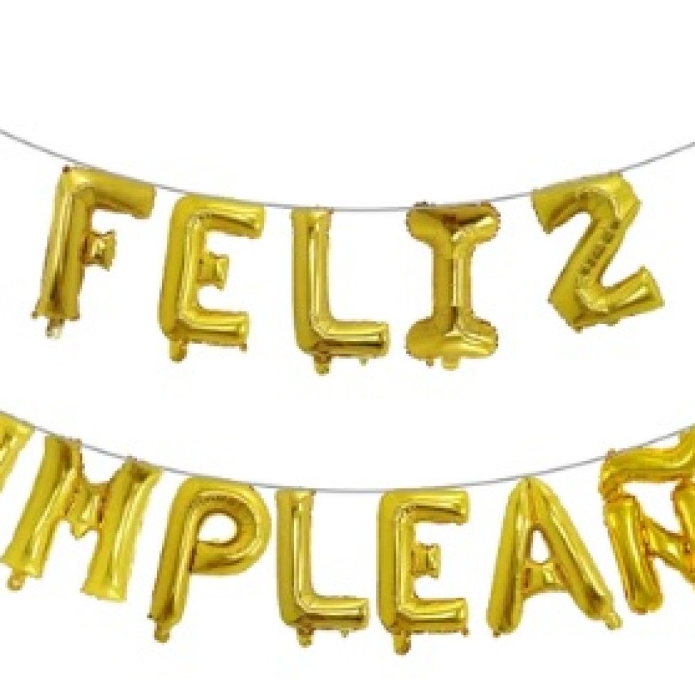 GLOBO LETRAS FELIZ CUMPLEAÑOS