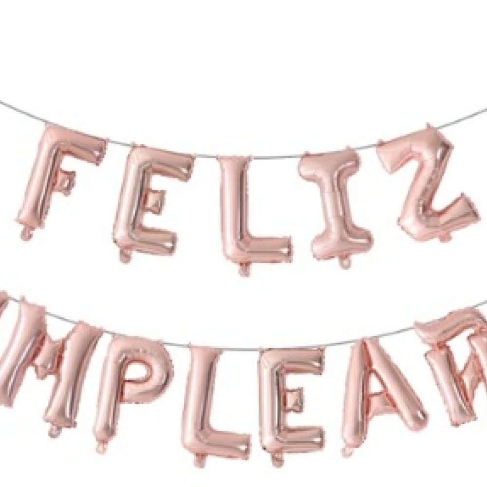 GLOBO LETRAS FELIZ CUMPLEAÑOS
