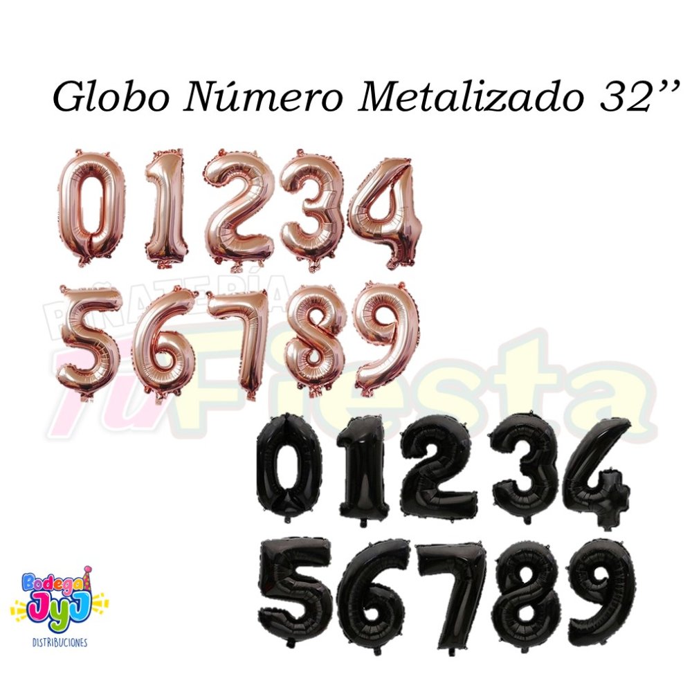 GLOBO NUMERO METALIZADO 32