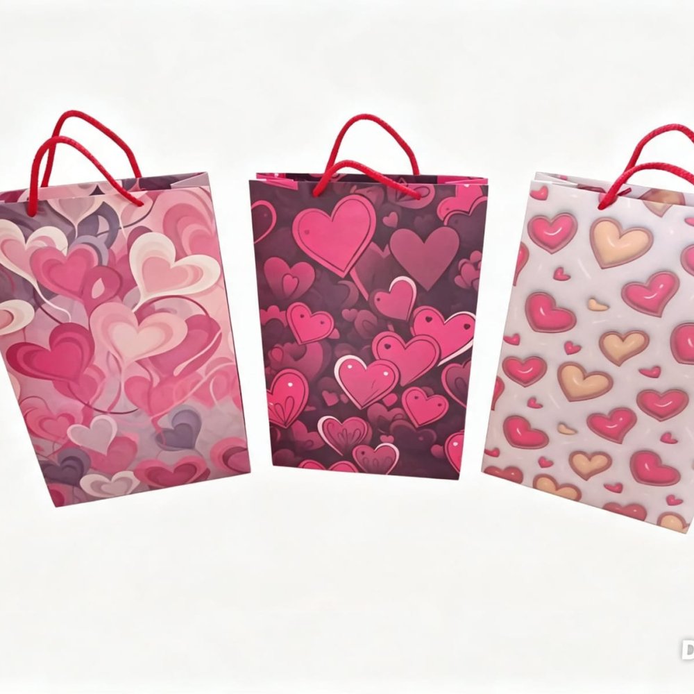 BOLSA REGALO MEDIANA CORAZONES GOMELANDIA